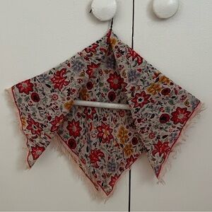 Madewell Floral Bandana - Red, Yellow, Blue